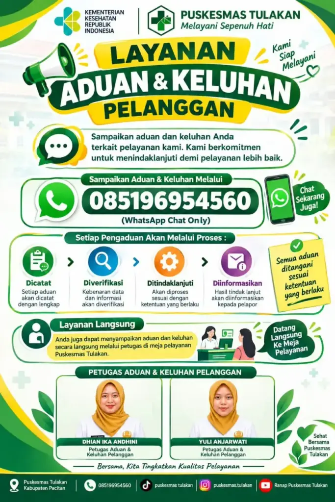 Layanan Aduan & Keluhan puskesmas